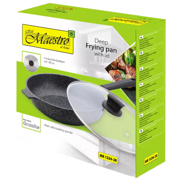 Tigaie Maestro MR-1226-28 Universală / 28 cm / Black photo 5 Tigaie Maestro MR-1226-28 Universală / 28 cm / Black photo 5