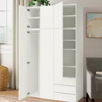 Шкаф Ikea Platsa/Fonnes 140 x 57см x 241.1 / ДСП / Белый photo 4
