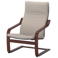 Кресло Ikea Poang/Knisa Brown Бежевый photo 2