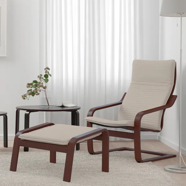 Fotoliu Ikea Poang/Knisa Brown Beige photo 3 Fotoliu Ikea Poang/Knisa Brown Beige photo 3