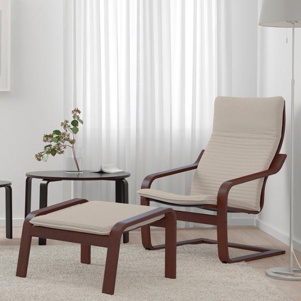 Fotoliu Ikea Poang/Knisa Brown Beige photo 3 Fotoliu Ikea Poang/Knisa Brown Beige photo 3