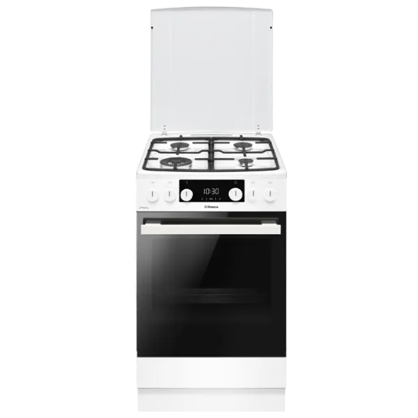 Aragaz Hansa FCMW58329 Pe gaz/ White/ Black photo 1
