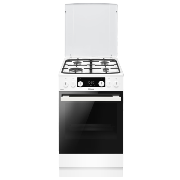 Aragaz Hansa FCMW58329 Pe gaz/ White/ Black photo 1