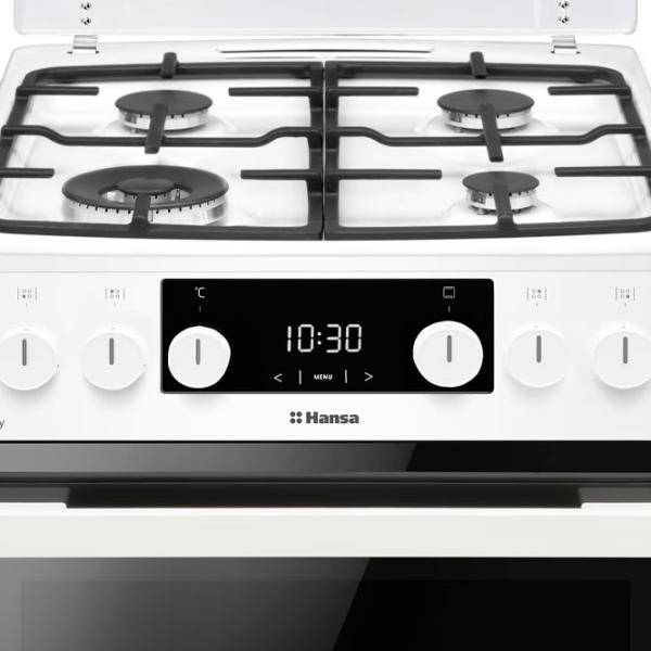 Aragaz Hansa FCMW58329 Pe gaz/ White/ Black photo 5