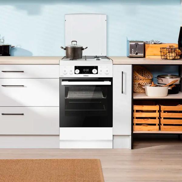 Aragaz Hansa FCMW58329 Pe gaz/ White/ Black photo 11