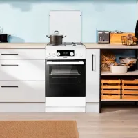 Плита Hansa FCMW58329 Газовая/ Белый/ Черный photo 11