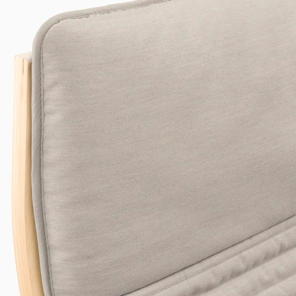 Кресло Ikea Poang/Knisa Beige Серый photo 3 Кресло Ikea Poang/Knisa Beige Серый photo 3