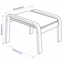 Fotoliu Ikea Poang Beige Yellow photo 5