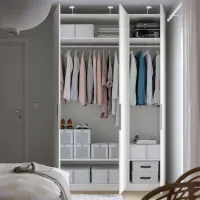 Шкаф Ikea Pax/Forsand 150 x 60см x 236.4 / ДСП / Белый photo 2