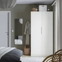 Шкаф Ikea Pax/Forsand 100 x 60см x 201.2 / ДСП / Белый photo 2