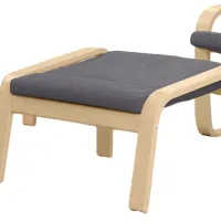 Fotoliu Ikea Poang Beige Gray photo 3
