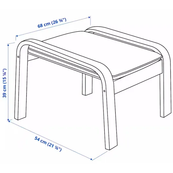 Кресло Ikea Poang Beige Серый photo 5 Кресло Ikea Poang Beige Серый photo 5