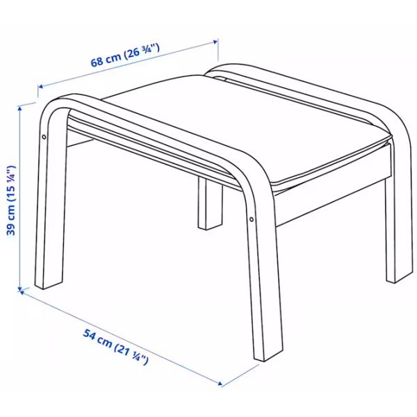 Кресло Ikea Poang Beige Серый photo 5 Кресло Ikea Poang Beige Серый photo 5