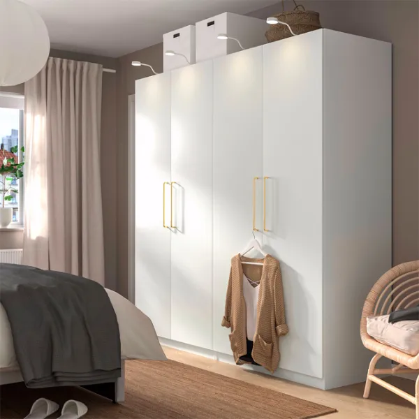 Dulap Ikea Pax/Forsand 200 x 60 x 201.2 / DSP / Alb photo 2