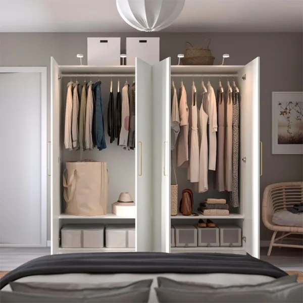 Dulap Ikea Pax/Forsand 200 x 60 x 201.2 / DSP / Alb photo 3