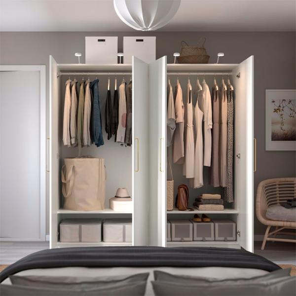 Dulap Ikea Pax/Forsand 200 x 60 x 201.2 / DSP / Alb photo 3