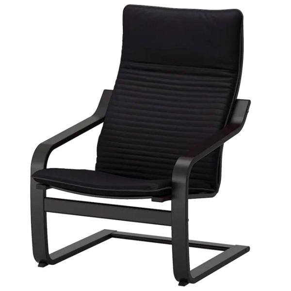 Кресло Ikea Poang Черный Черный photo 1