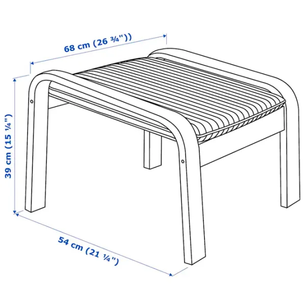 Кресло Ikea Poang Черный Черный photo 7