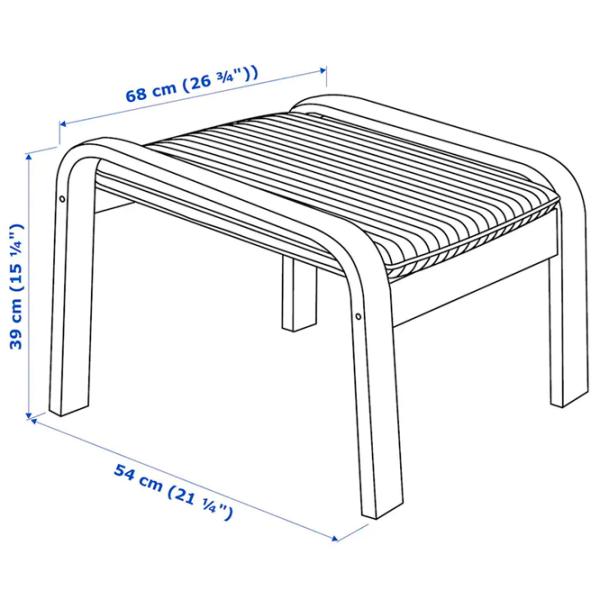 Кресло Ikea Poang Черный Черный photo 7