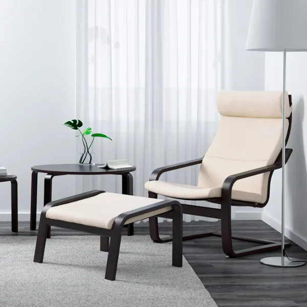 Fotoliu Ikea Poang/Glose Dark Brown Ecru photo 2 Fotoliu Ikea Poang/Glose Dark Brown Ecru photo 2