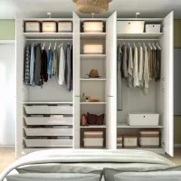Шкаф Ikea Pax/Forsand 250 x 60см x 236.4 / ДСП / Белый photo 3