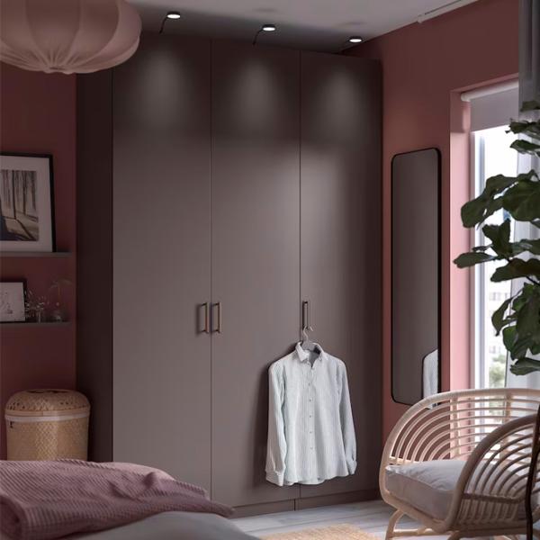 Шкаф Ikea Pax/Forsand 150 x 60см x 236.4 / ДСП / Темно серый photo 3