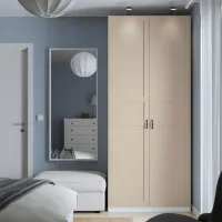Шкаф Ikea Pax/Fardal 100 x 60см x 236.4 / ДСП / Белый photo 2