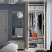Шкаф Ikea Pax/Fardal 100 x 60см x 236.4 / ДСП / Белый photo 3