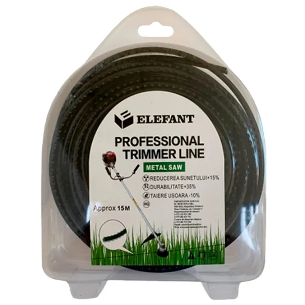 Леска для триммера Elefant 0580269 Nailon / / 15 м photo 1