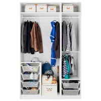 Dulap Ikea Pax/Fardal/Aheim 200 x 60 x 201.2 / DSP / Alb photo 2