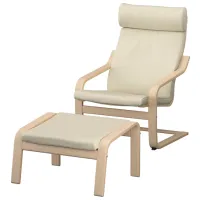 Кресло Ikea Poang/Glose Beige Бежевый