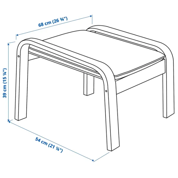 Кресло Ikea Poang/Glose Beige Коричневый photo 6 Кресло Ikea Poang/Glose Beige Коричневый photo 6