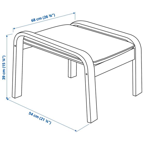 Кресло Ikea Poang/Glose Beige Коричневый photo 6 Кресло Ikea Poang/Glose Beige Коричневый photo 6