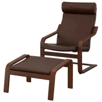 Fotoliu Ikea Poang/Glose Brown Brown