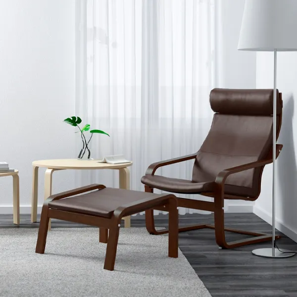 Fotoliu Ikea Poang/Glose Brown Brown photo 2 Fotoliu Ikea Poang/Glose Brown Brown photo 2