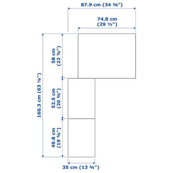 Dulap Ikea Pax/Flisberget 160.3 x 87.9 x 236.4 / DSP / Alb photo 5 Dulap Ikea Pax/Flisberget 160.3 x 87.9 x 236.4 / DSP / Alb photo 5