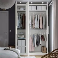 Шкаф Ikea Pax/Forsand 150 x 60см x 236.4 / ДСП / Белый photo 2