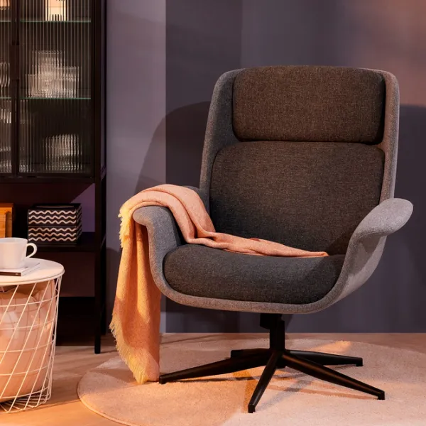 Кресло Ikea Aleby/Gunnared Черный Тёмно-серый photo 2 Кресло Ikea Aleby/Gunnared Черный Тёмно-серый photo 2