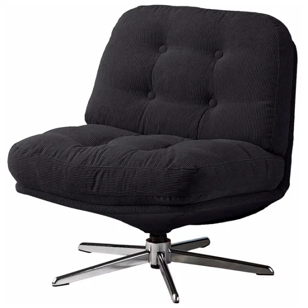 Кресло Ikea Dyvlinge/Kelinge Crom Черный photo 1