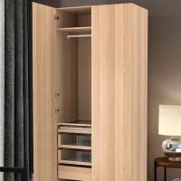 Шкаф Ikea Pax/Forsand 100 x 60см x 201.2 / ЛДСП / Имитация Состаренного Дуба photo 2