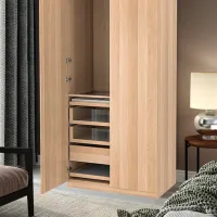 Шкаф Ikea Pax/Forsand 100 x 60см x 201.2 / ЛДСП / Имитация Состаренного Дуба photo 3