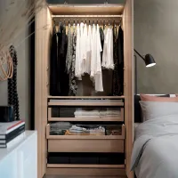 Шкаф Ikea Pax/Forsand 100 x 60см x 201.2 / ЛДСП / Имитация Состаренного Дуба photo 5
