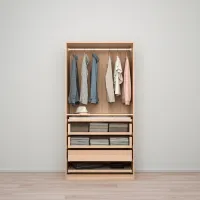 Шкаф Ikea Pax/Forsand 100 x 60см x 201.2 / ЛДСП / Имитация Состаренного Дуба photo 6