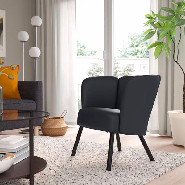 Кресло Ikea Herrakra/Skulsta Черный Черный photo 2 Кресло Ikea Herrakra/Skulsta Черный Черный photo 2