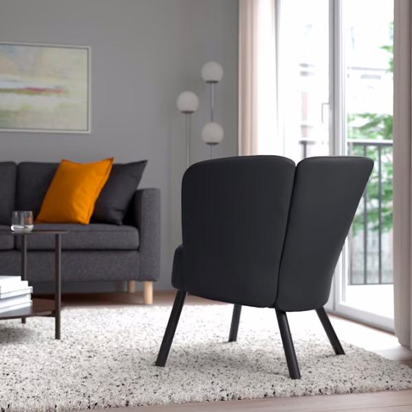 Кресло Ikea Herrakra/Skulsta Черный Черный photo 4 Кресло Ikea Herrakra/Skulsta Черный Черный photo 4