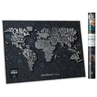 Настольная игра 1DEA.me Travel Map Letters World 5+/ Скретч карта photo 2