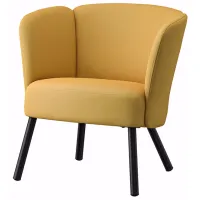 Кресло Ikea Herrakra/Diserod Черный Желтый