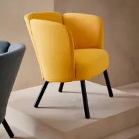 Кресло Ikea Herrakra/Diserod Черный Желтый photo 4