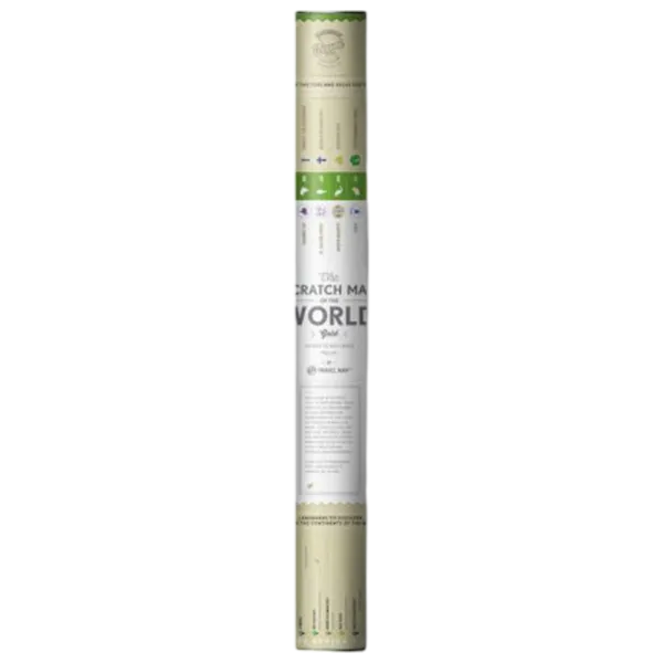 Joc de masă 1DEA.me Travel Map Gold World 5+/ Hartă de răzuire photo 1 Joc de masă 1DEA.me Travel Map Gold World 5+/ Hartă de răzuire photo 1