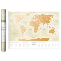 Настольная игра 1DEA.me Travel Map Gold World 5+/ Скретч карта photo 2